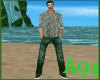 Green Camouflage jean