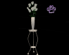 Ivory White Roses (vase)