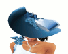 Blue rose hat