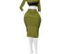 army green dress