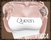 Queen top white