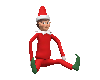 Funny Elf Sitting
