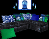 Blue Green Couch
