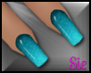 Nails - Turquoise (med)