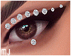 ❤ eyes silver stones