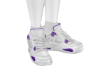 White Purple Shoes