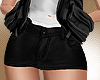 N!Leather Skirt Black