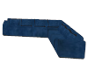 Sectional blue sofa