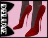 Red Pearl Heels