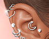 White Gold Hrt Earrings