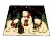 Holiday bear rug
