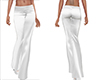 Slim White Shiny Flares