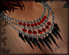 Red Black Spike Necklace