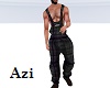 Grey Plaid Mens Overalls