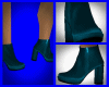 bluish green ankle boot