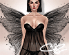 !CYZ Sexy Angel Wing BLK