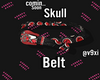 red skull belt