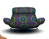 Purple/Teal Lounge Chair