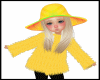 KIDS FUZZY YELLOW TOP