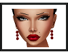 {G} Red Pearl Earrings 