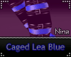 -N- Caged Blue Lea Shoes