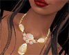 C]Opal + Gold necklace