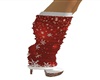 red christmas boots