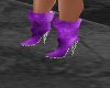 Purple heel boot