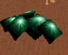 floor cushions green