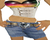 rainbow n corset jeans