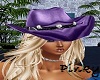 Purple Silk Cowgirl Hat