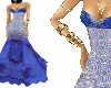 Blue magic prom dress