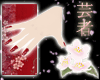 Red & White Sakura Nails