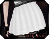Lace Trim Skirt ~ Ivory