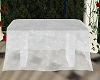 White Lace Serving Table