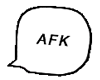simple AFK message sign