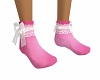 Socks Pink w/Lace