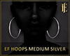 EF Hoops Medium Silver