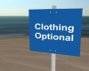 Clothing Optional-Sign