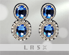 * Blue Crystal Earrings
