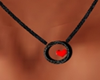 Necklace ring heart love
