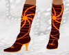 Halloween boots orange