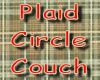 Plaid Circle Couch
