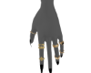 *Black2 Nails+ Gold Ring