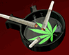D| Ashtray Black/Green