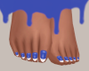 Dainty Feet-Blue Nails