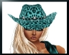 ~T~Leo Teal Cowgirl Hat