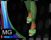 (MG)Furry Green shoes
