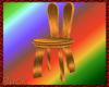 Wood easter bunny chair