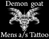 Mens Demon Goat Tattoo